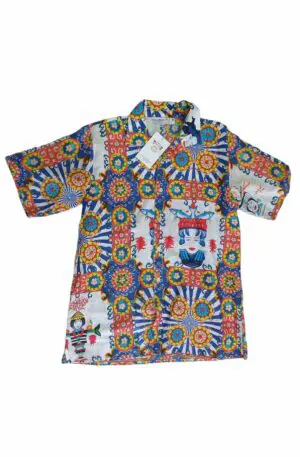 Camisa hawaiana Sicilia unisex algodón 100% tallas: S/M; XL/XL