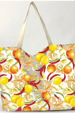 Große Strand-Shopper-Tasche aus Polyester – langlebig und leicht zu waschen