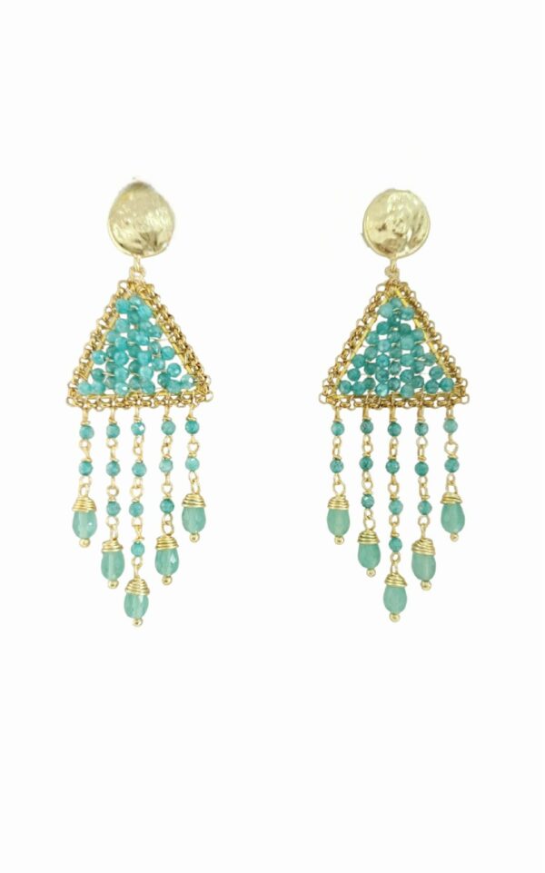 Orecchini realizzati artigianalmente con agata,quarzi ed ottone
lunghezza 9cm
peso 10.5gr Spedizione Gratuita
