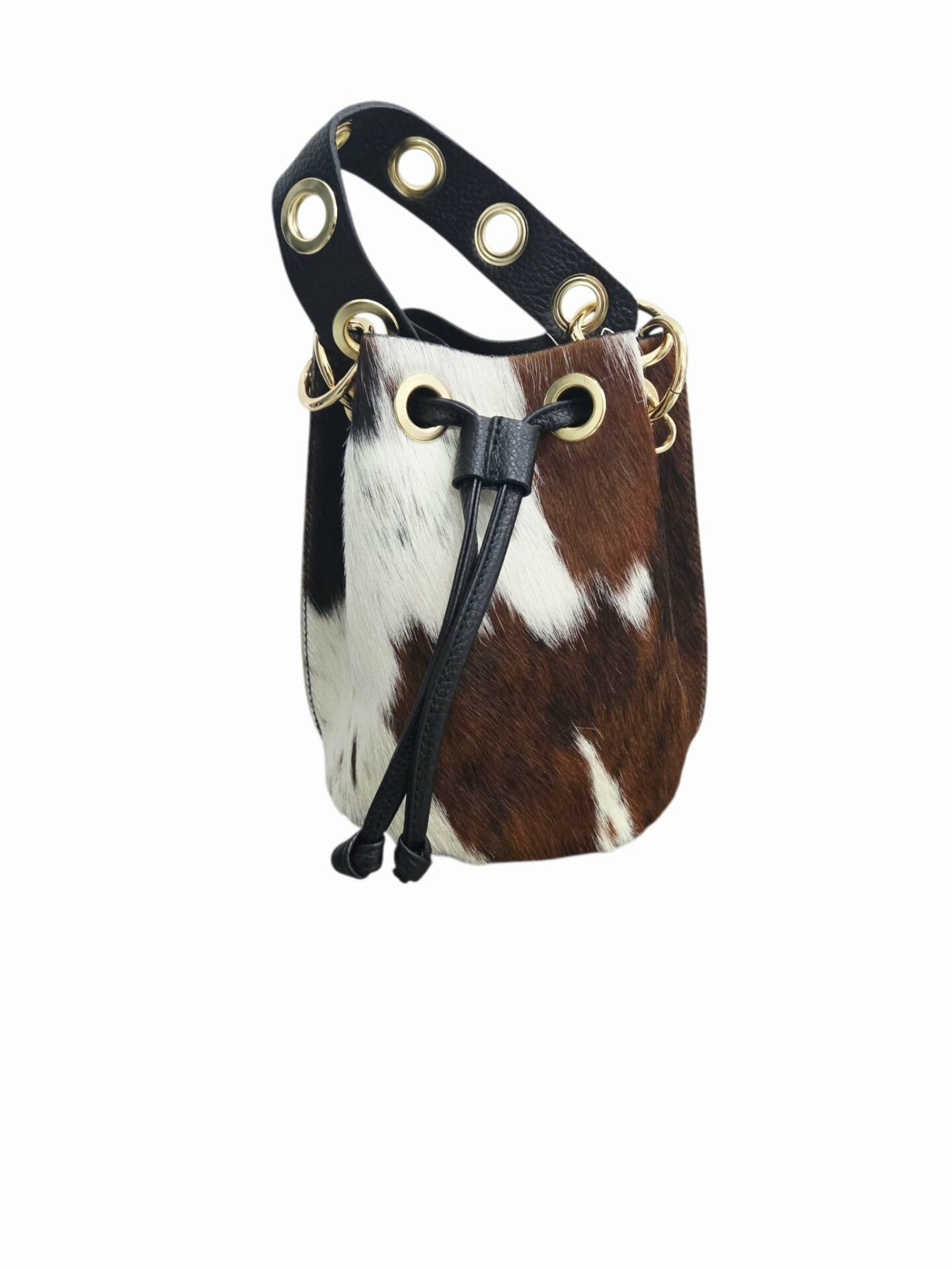 Secchiello in cavallino e pelle con manico con borchie,interno in pelle con tasca aperta laterale, tracollina catena dorata con centrale in pelle. Misure H20 B16 L16 Spedizione Gratuita Secchiello in cavallino e pelle con manico con borchie,interno in pelle con tasca aperta laterale, tracollina catena dorata con centrale in pelle. Misure H20 B16 L16 Spedizione Gratuita