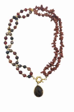 Collana girocollo realizzata con pietra di sole ed agata,pendente occhio di tigre contornato da ottone,elementi dorati in ottone. chiusura in acciaio.lunghezza girocollo 47cmlunghezza ciondolo 3cm Spedizione Gratuita Collana girocollo realizzata con pietra di sole ed agata,pendente occhio di tigre contornato da ottone,elementi dorati in ottone. chiusura in acciaio.lunghezza girocollo 47cmlunghezza ciondolo 3cm Spedizione Gratuita