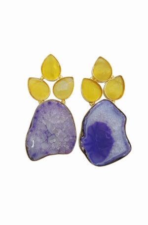 Orecchini realizzati occhio di gatto giallo e geode viola, contornati da ottone.
lunghezza 5cm
peso 14.7gr Spedizione Gratuita Orecchini realizzati occhio di gatto giallo e geode viola, contornati da ottone.
lunghezza 5cm
peso 14.7gr Spedizione Gratuita