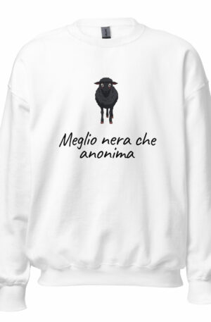 Felpa meglio nera che anonima Spedizione Gratuita