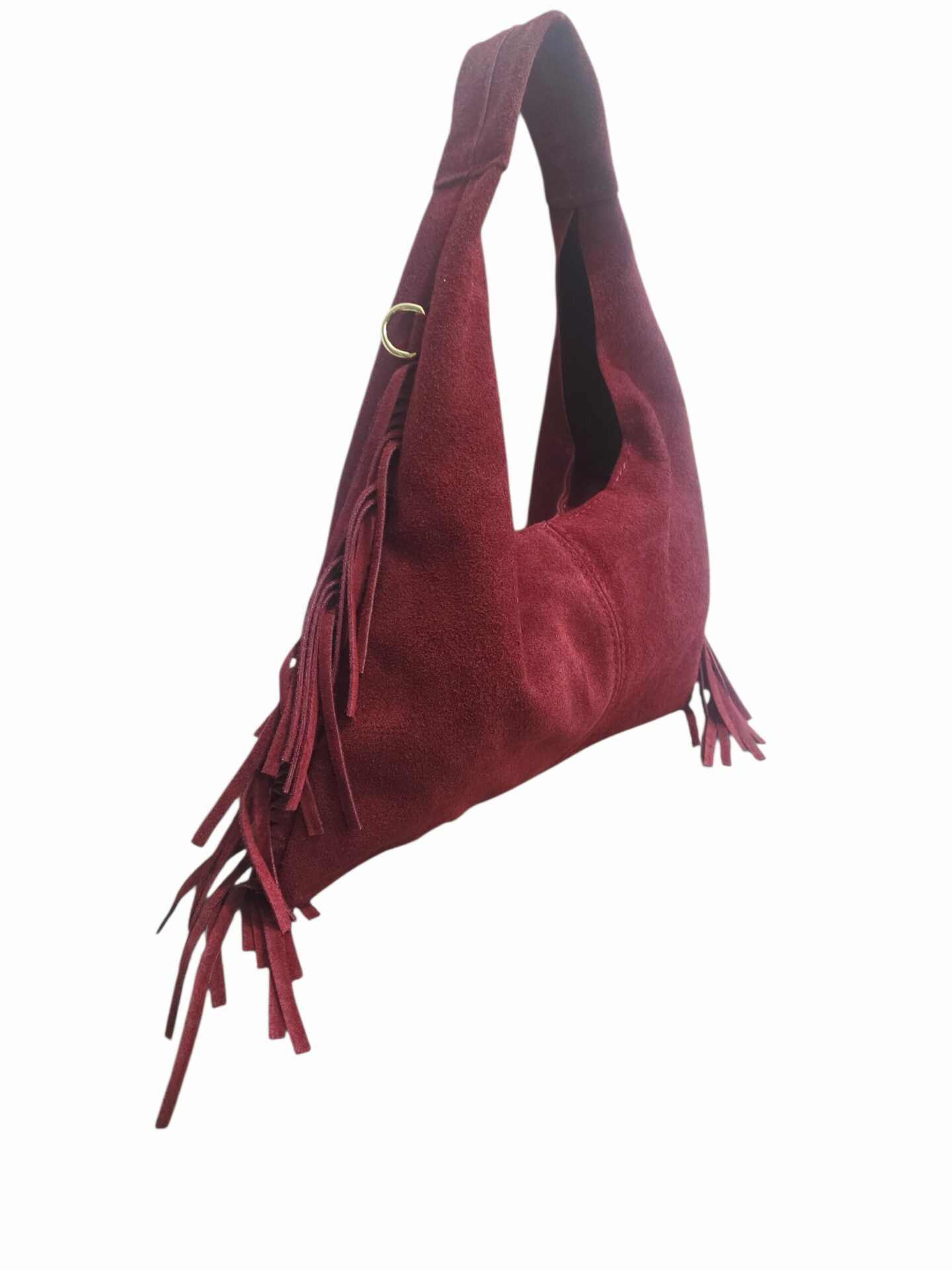 Borsa in camoscio bordeaux,vera pelle made aitaly,con frange laterali,dotata di Spedizione Gratuita Borsa in camoscio bordeaux,vera pelle made aitaly,con frange laterali,dotata di Spedizione Gratuita