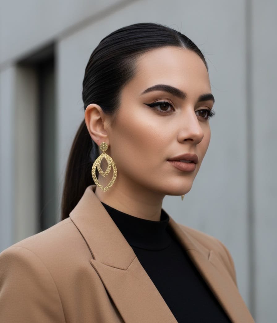 Handcrafted earrings in beaten brass, length 7.5cm, weight 6.5g Free shipping Orecchini realizzati artigianalmente in ottone battutolunghezza 7.5cmpeso 6.5gr Spedizione Gratuita