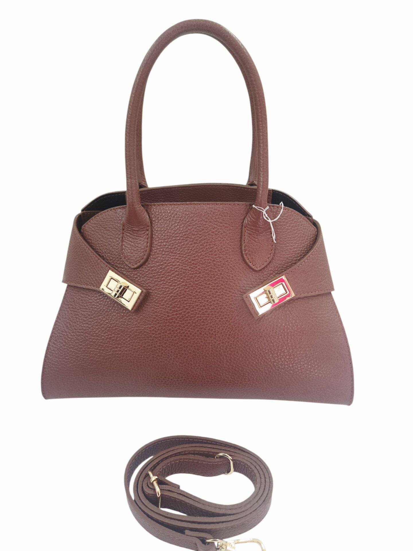 DIRRONA Borsa A Tracolla Donna In Vera Pelle Stile Boho Retrò - Piccola Borsa Messenger Marrone, Dimensioni 20x15x8 Cm, Regalo