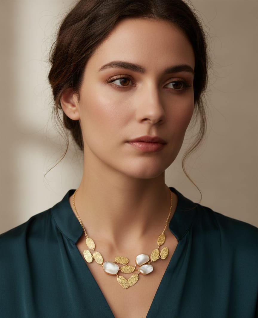 Collana girocollo realizzata con ottone e madreperla incastonata.
lunghezza regolabile 42cm Spedizione Gratuita Collana girocollo realizzata con ottone e madreperla incastonata.
lunghezza regolabile 42cm Spedizione Gratuita