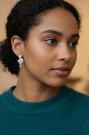 Earrings made with zirconia in various shapes set in brass, luminous, length 3cm, weight 3.3g Free shipping Orecchini realizzati con zirconi in varie forme incastonate su ottone,luminosilunghezza 3cmpeso 3.3gr Spedizione Gratuita