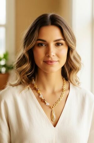 Choker necklace made with citrine quartz and brass chain, necklace length 48cm, pendant length 5cm, Free Shipping Collana girocollo realizzata con quarzo citrino e catena in ottone lunghezza collana 48cmlunghezza ciondolo 5cm Spedizione Gratuita