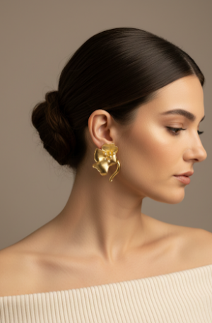 Orecchini a fiore realizzati in ottone con perle di maiorca
lunghezza 4.5cm
peso 11.9gr Spedizione Gratuita