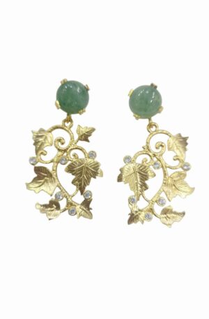 Orecchini realizzati con foglioline e zirconi, perno con giada verde
lunghezza 4cm
peso 4.9gr Spedizione Gratuita Orecchini realizzati con foglioline e zirconi, perno con giada verde
lunghezza 4cm
peso 4.9gr Spedizione Gratuita