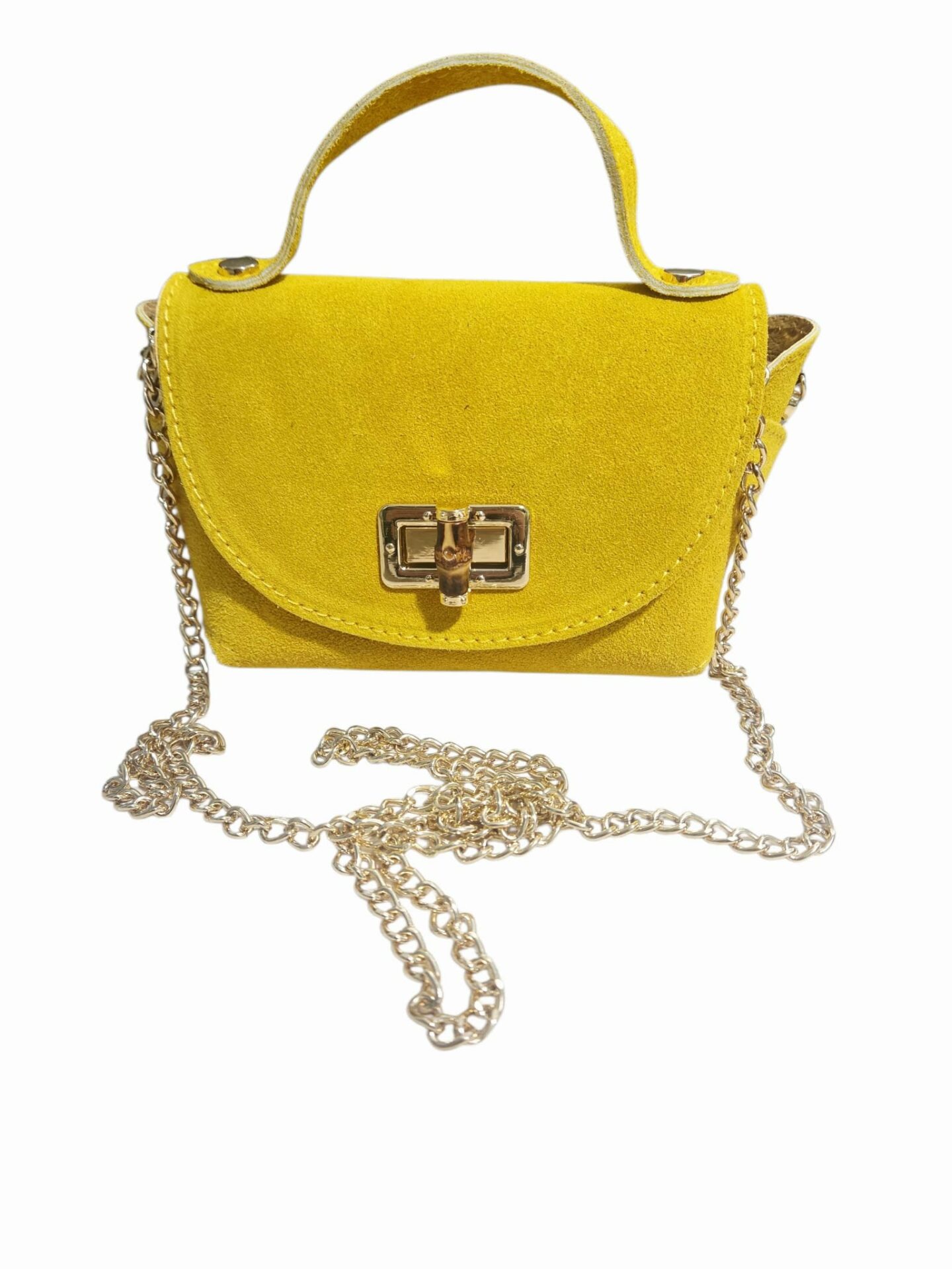 Tracollina in suede con catenella dorata,chiusura in osso. Misura L16 B8 H10.
Made Italy Spedizione Gratuita Tracollina in suede con catenella dorata,chiusura in osso. Misura L16 B8 H10.
Made Italy Spedizione Gratuita