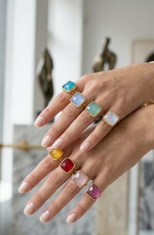 Anelli regolabili realizzati con pietra quadrata occhio di gatto ed ottone.
Misura quadrato 1,5 cm Spedizione Gratuita Anelli regolabili realizzati con pietra quadrata occhio di gatto ed ottone.
Misura quadrato 1,5 cm Spedizione Gratuita