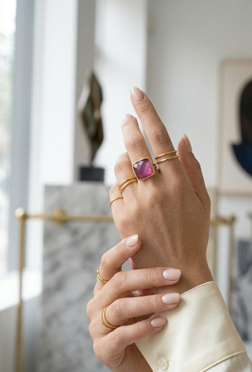 Anelli regolabili realizzati con pietra quadrata occhio di gatto ed ottone.
Misura quadrato 1,5 cm Spedizione Gratuita Anelli regolabili realizzati con pietra quadrata occhio di gatto ed ottone.
Misura quadrato 1,5 cm Spedizione Gratuita