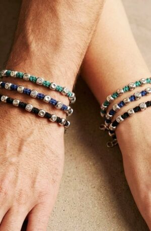 Bracciale unisex realizzato con tessuto e pepite in argento925 . Lunghezza regolabile Spedizione Gratuita Bracciale unisex realizzato con tessuto e pepite in argento925 . Lunghezza regolabile Spedizione Gratuita