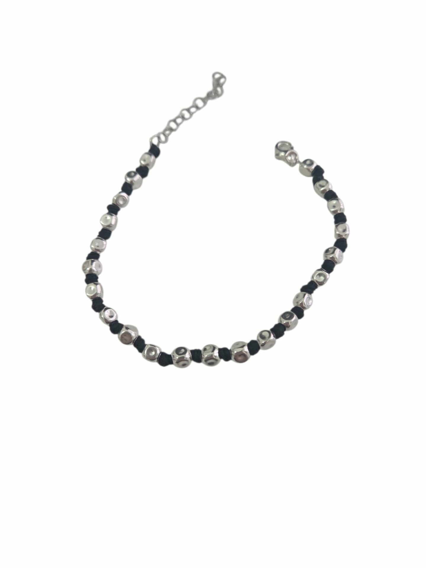 Bracciale unisex realizzato con tessuto e pepite in argento925 . Lunghezza regolabile Spedizione Gratuita Bracciale unisex realizzato con tessuto e pepite in argento925 . Lunghezza regolabile Spedizione Gratuita