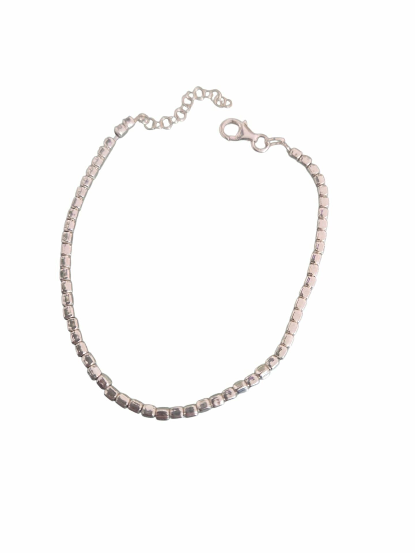 Bracciale in argento925 realizzato interamente con pepite lunghezza regolabile 22cm Spedizione Gratuita Bracciale in argento925 realizzato interamente con pepite lunghezza regolabile 22cm Spedizione Gratuita