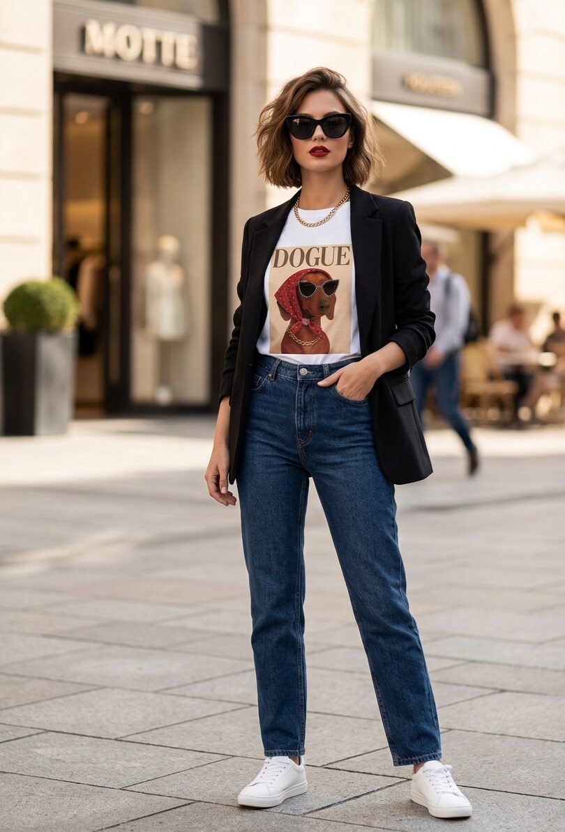 T- shirt manica corta in cotone “dogue” stampa con strass,taglia unica vestibilità morbida Spedizione Gratuita T- shirt manica corta in cotone “dogue” stampa con strass,taglia unica vestibilità morbida Spedizione Gratuita