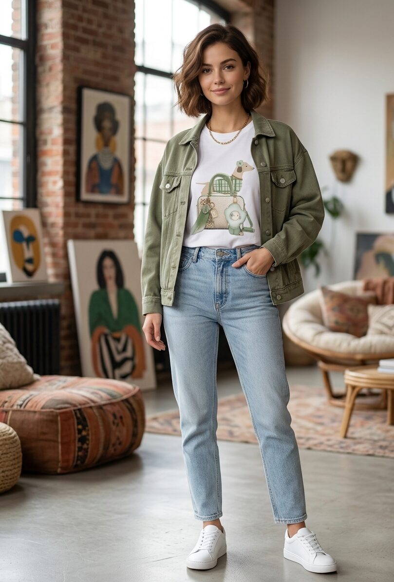 T- shirt manica corta in cotone stampa “dog and bag”con strass,taglia unica vestibilità morbida Spedizione Gratuita T- shirt manica corta in cotone stampa “dog and bag”con strass,taglia unica vestibilità morbida Spedizione Gratuita