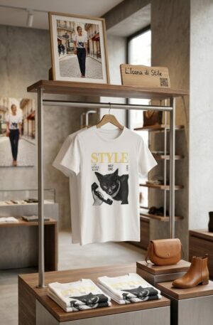 T- shirt manica corta in cotone stampa gatto con strass,taglia unica vestibilità morbida Spedizione Gratuita T- shirt manica corta in cotone stampa gatto con strass,taglia unica vestibilità morbida Spedizione Gratuita