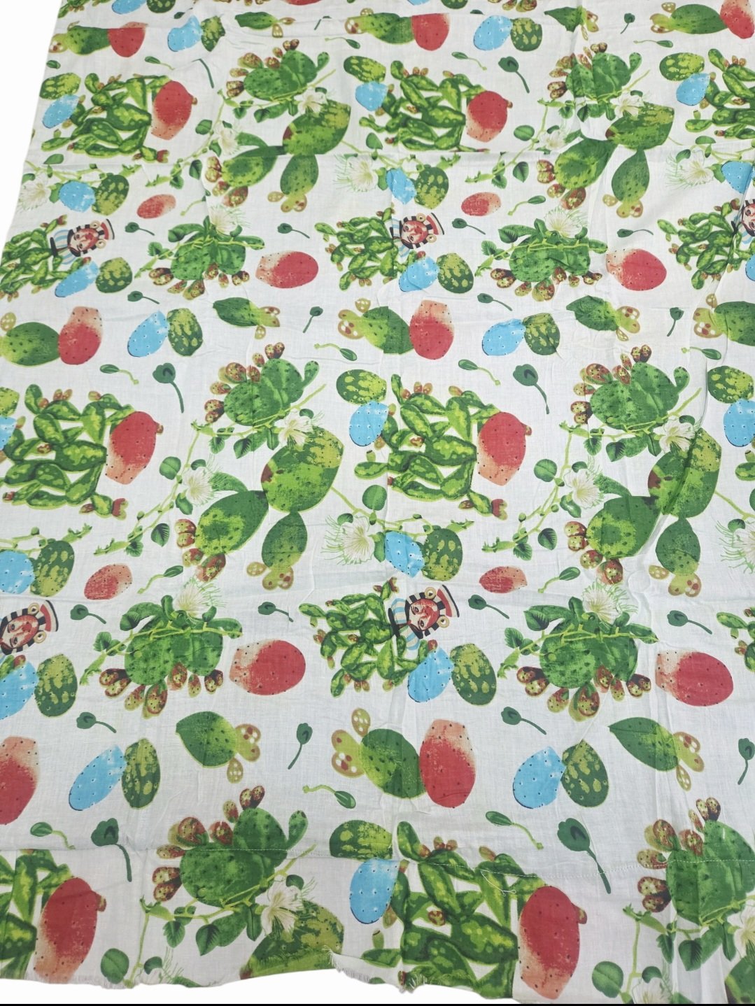 TELOMARE CON FRANGE STAMPA FICO D’INDIA
TASCHINO INTERNO CON CHIUSURA A STRAPPO
COMPOSIZIONE:
100% COTONE ESTERNO
100% MICROSPUGNA INTERNO VERDE
LARGHEZZA 100 CM
LUNGHEZZA 180 CM Spedizione Gratuita