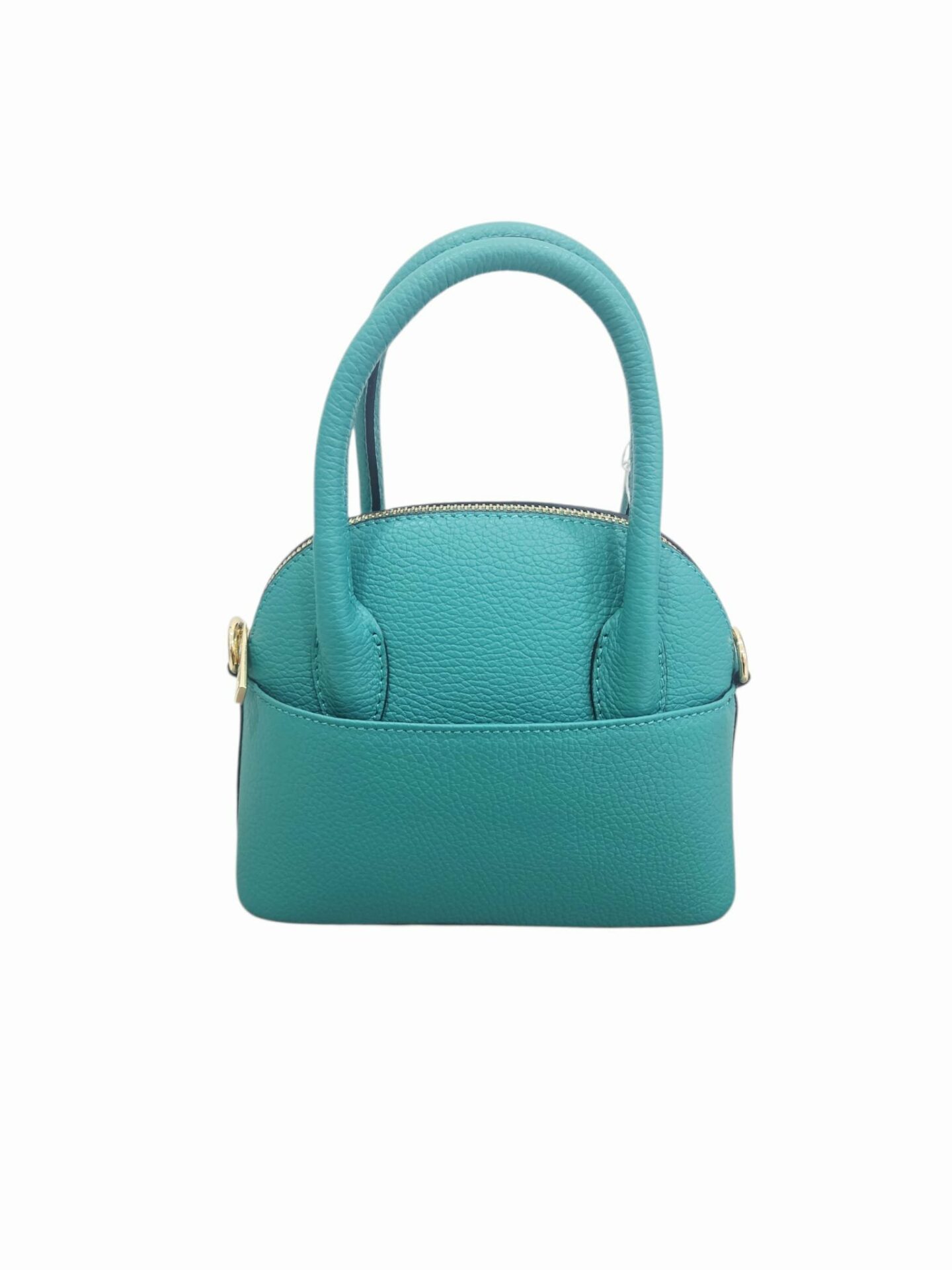 Mini bags, borse in vera pelle, made Italy, dotate di tasche esterne ambo i lati, chiusura con zip,interno foderato scomparto unico,dotate di tracolla e tacchetti alla base. Misure H17 B9 L20 Spedizione Gratuita