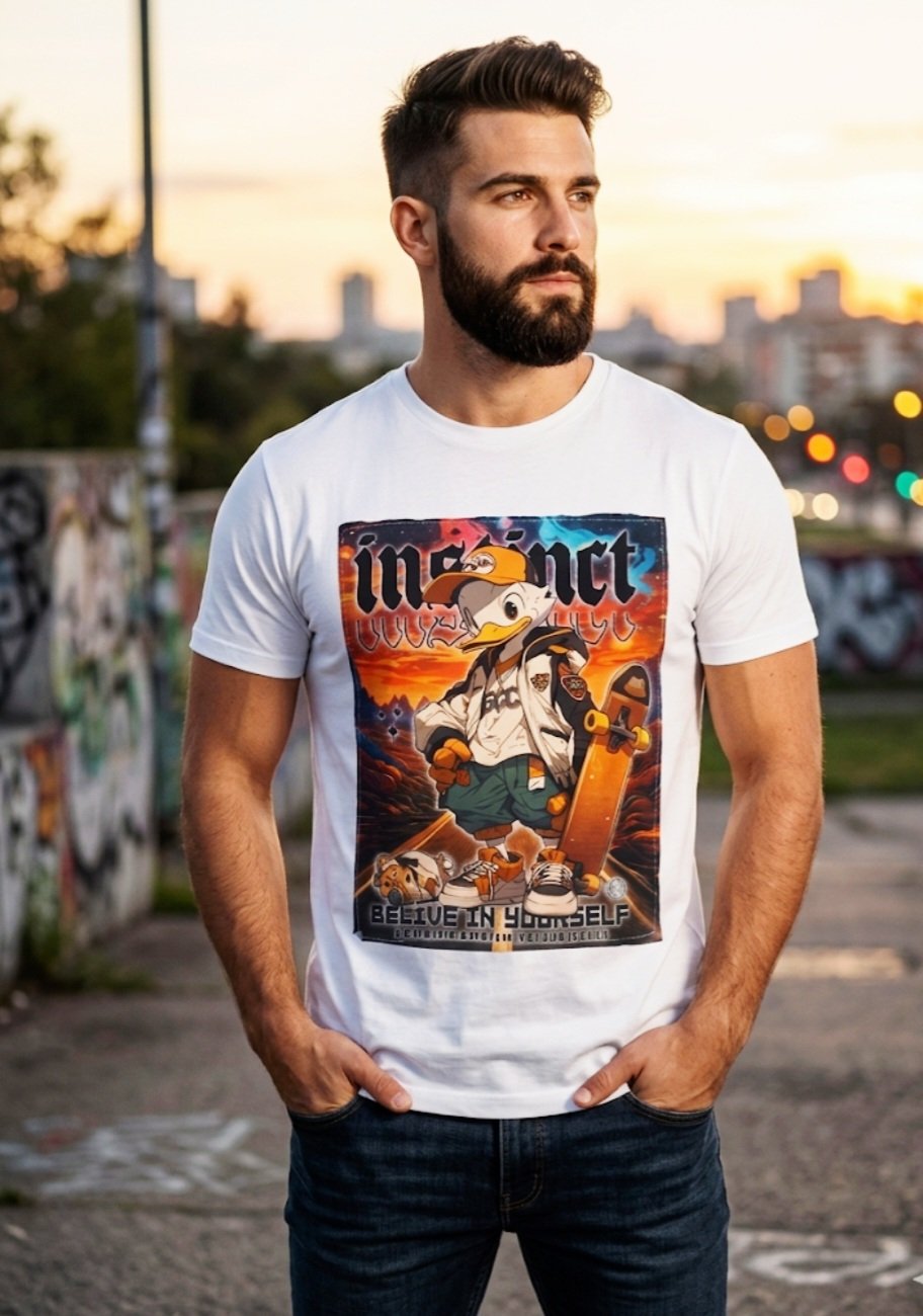 T-shirt Uomo in cotone con stampa Papero , simpatica e briosa.Taglia M Spedizione Gratuita T-shirt Uomo in cotone con stampa Papero , simpatica e briosa.Taglia M Spedizione Gratuita