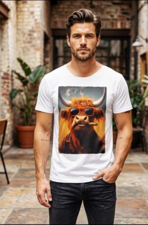 T-shirt Uomo in cotone con stampa Toro , simpatica e briosa.Taglia L Spedizione Gratuita T-shirt Uomo in cotone con stampa Toro , simpatica e briosa.Taglia L Spedizione Gratuita