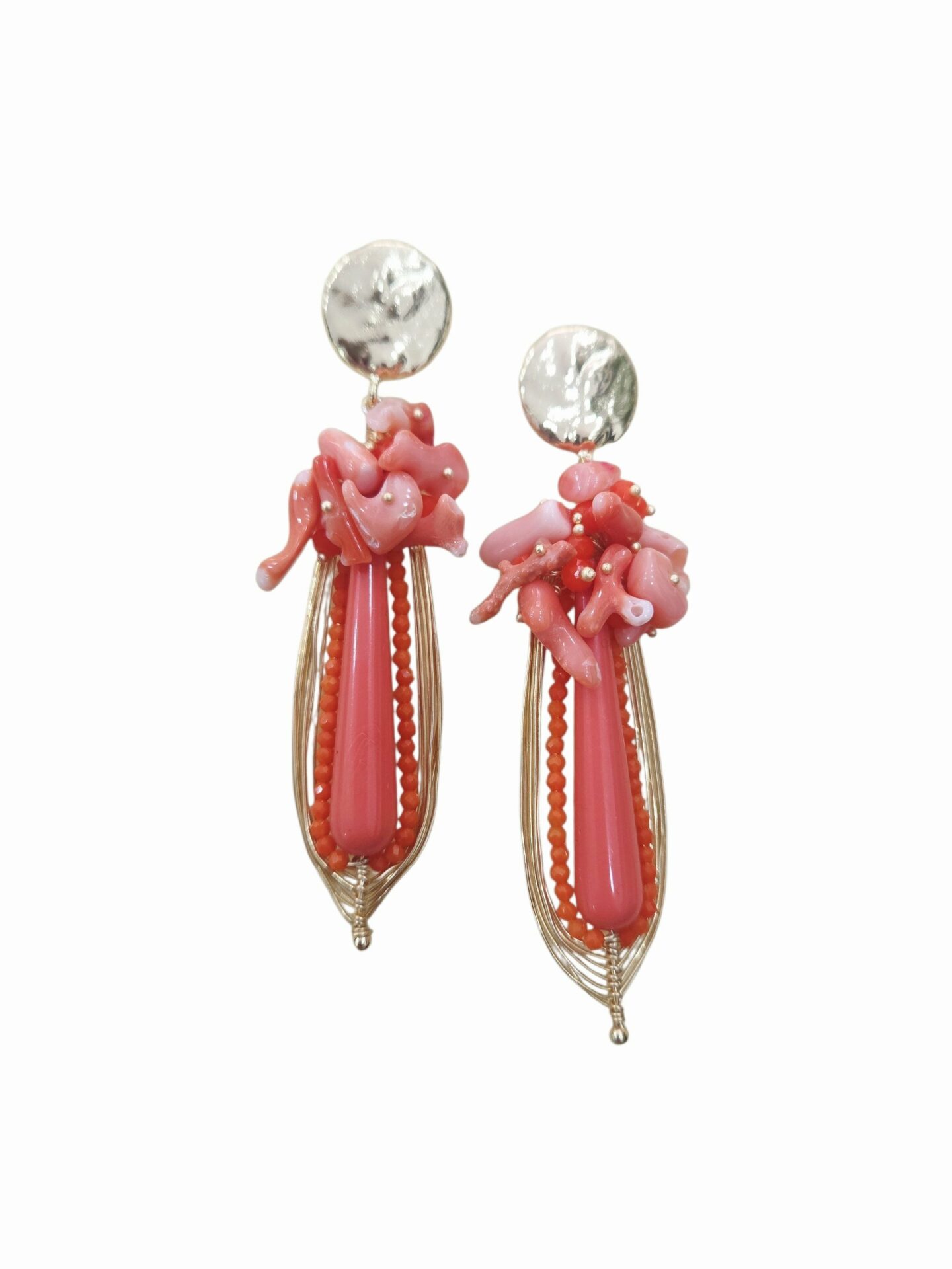 Orecchini realizzati artigianalmente con ottone, corallo rosa/arancio,quarzi e goccia in pasta di corallo.
lunghezza 7.5cm
peso 8.9gr Spedizione Gratuita Orecchini realizzati artigianalmente con ottone, corallo rosa/arancio,quarzi e goccia in pasta di corallo.
lunghezza 7.5cm
peso 8.9gr Spedizione Gratuita