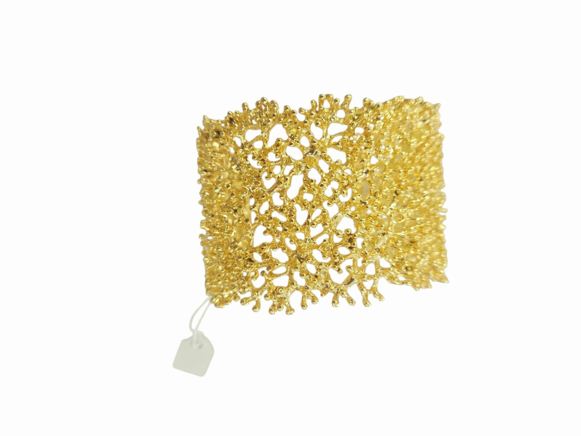 Bracciale ad incastro realizzato in ottone. largo 5cm Spedizione Gratuita