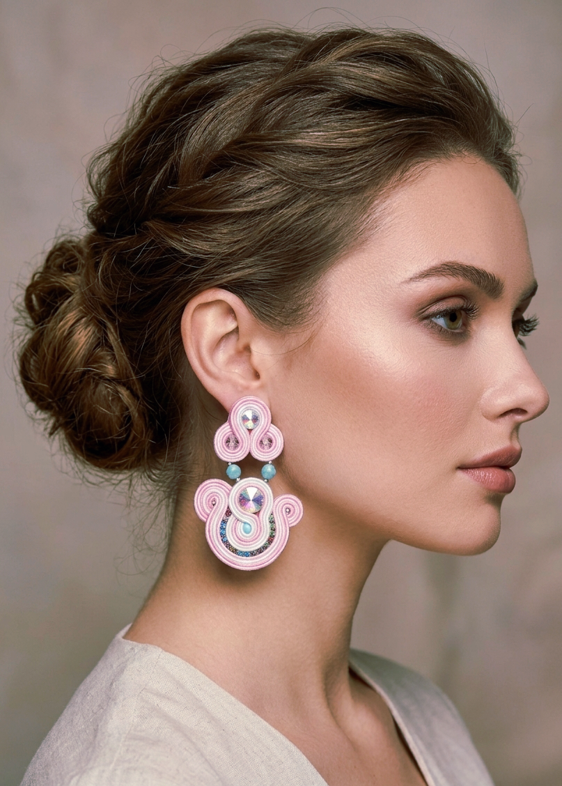 Orecchini soutache realizzati con tessuto e cristalli.
lunghezza 6.5cm
peso 6.3gr Spedizione Gratuita Orecchini soutache realizzati con tessuto e cristalli.
lunghezza 6.5cm
peso 6.3gr Spedizione Gratuita