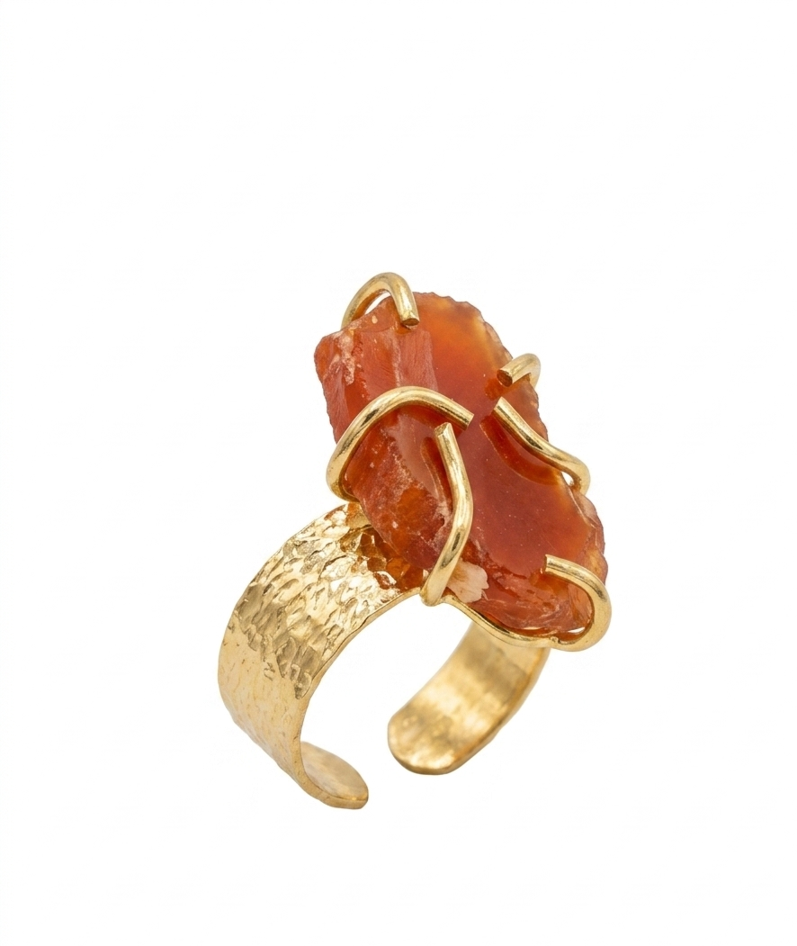 Anello regolabile realizzato con fascione in ottone battuto e corniola scura centrale incastonata.
grandezza pietra 3.5cm Spedizione Gratuita Anello regolabile realizzato con fascione in ottone battuto e corniola scura centrale incastonata.
grandezza pietra 3.5cm Spedizione Gratuita