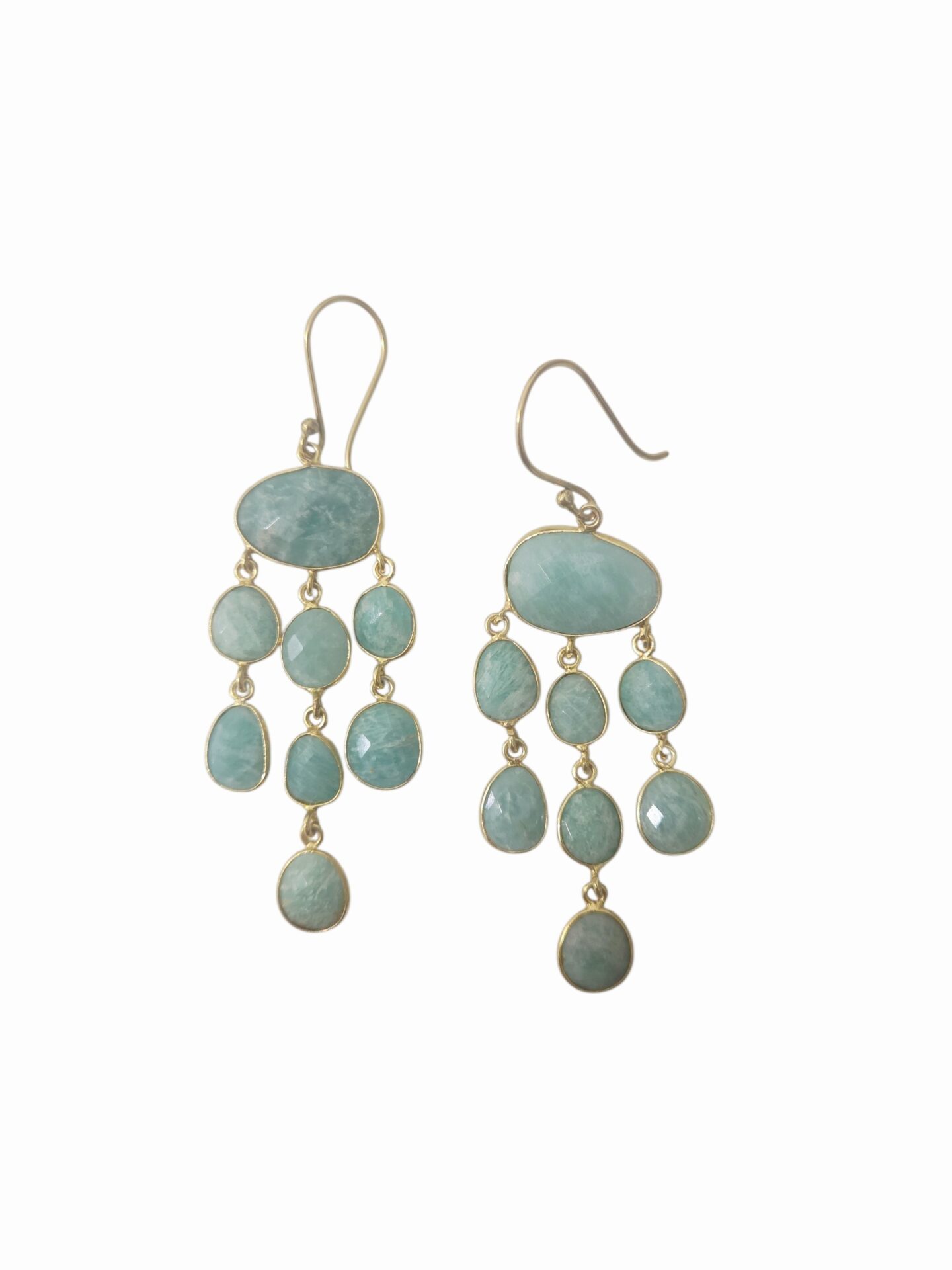Orecchini realizzati con amazzanite ed ottone. monachella in ottone
peso 7gr
lunghezza 8cm Spedizione Gratuita