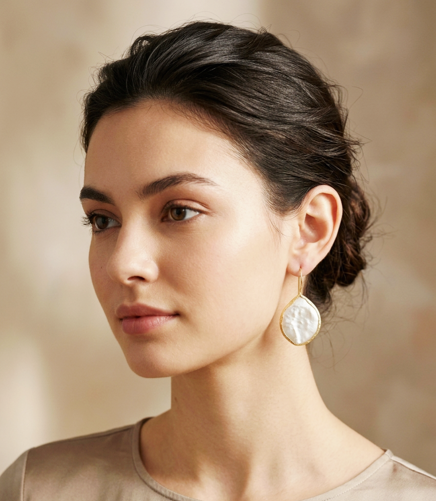 Orecchini realizzati con perla piatta corcondata da ottone con monachella
peso 4 gr
lumghezza 4 cm Spedizione Gratuita Orecchini realizzati con perla piatta corcondata da ottone con monachella
peso 4 gr
lumghezza 4 cm Spedizione Gratuita