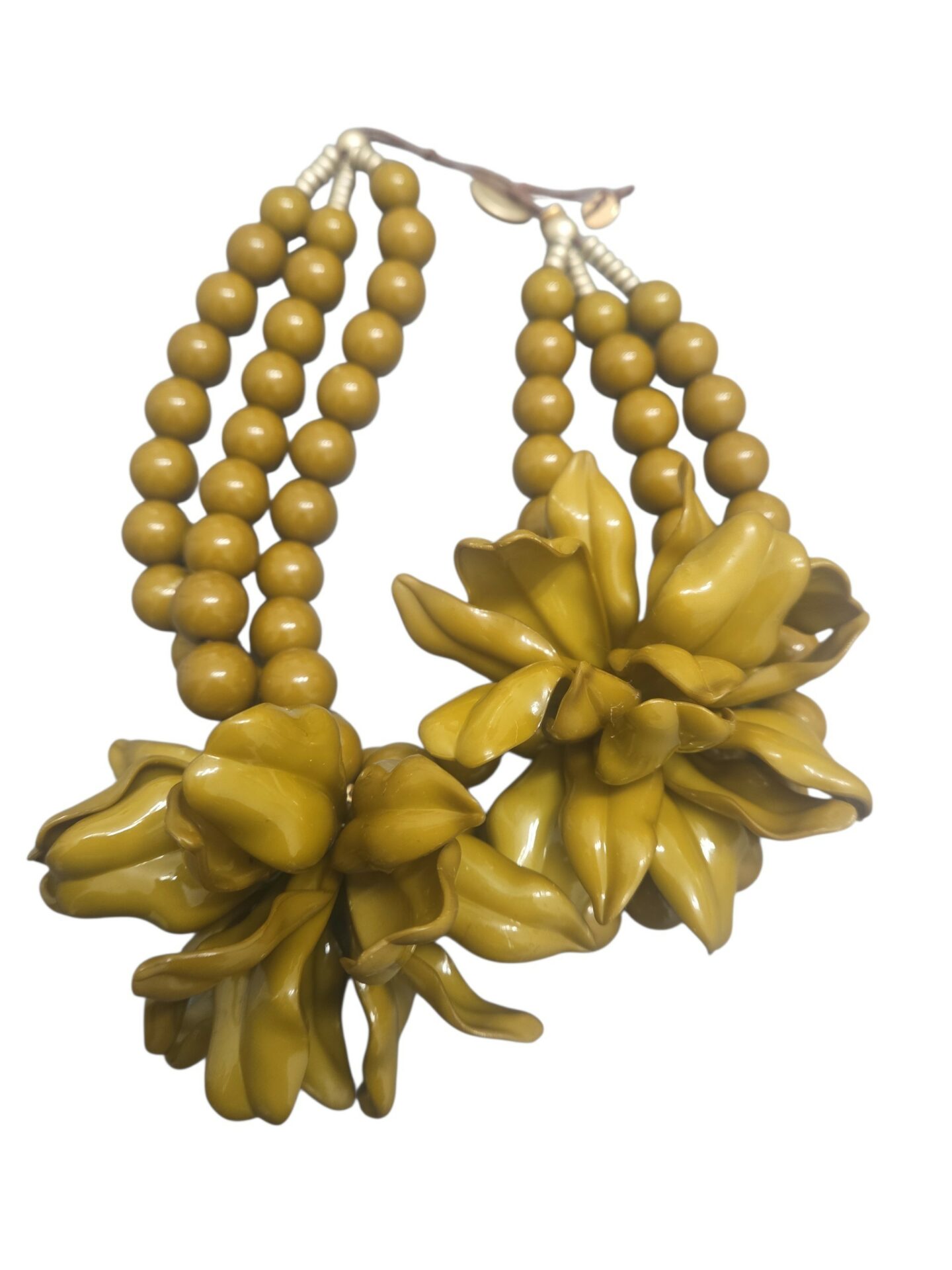 Collana girocollo regolabile realizzata con sfere e fiori in resina color ocra
lunghezza 45cm Spedizione Gratuita Collana girocollo regolabile realizzata con sfere e fiori in resina color ocra
lunghezza 45cm Spedizione Gratuita