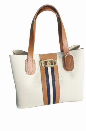 Borsa in vera pelle beige e cuoio con banda centrale blu,made Italy,dotata di tracolla larga.Interno in pelle con tasca divisoria centralecon zip. Misure L23 B12 L29 Spedizione Gratuita Borsa in vera pelle beige e cuoio con banda centrale blu,made Italy,dotata di tracolla larga.Interno in pelle con tasca divisoria centralecon zip. Misure L23 B12 L29 Spedizione Gratuita