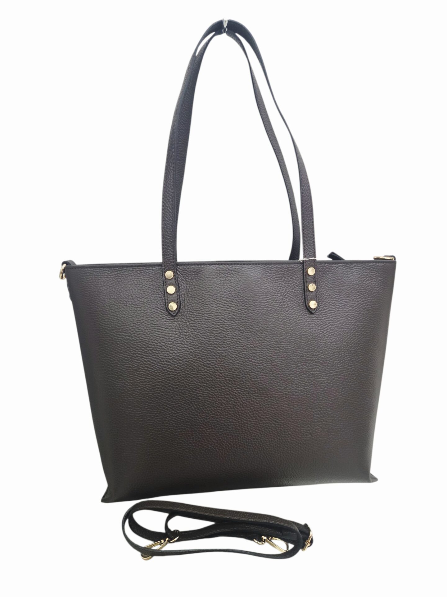 Borsa in vera pelle marrone, made Italy,molto capiente con manici ampi e tracolla,chiusura con zip,interno foderato con 3 scomparti centrale con zip e tasche laterali.misura H29 B15 L36 ampiezza manico 29cm Spedizione Gratuita Borsa in vera pelle marrone, made Italy,molto capiente con manici ampi e tracolla,chiusura con zip,interno foderato con 3 scomparti centrale con zip e tasche laterali.misura H29 B15 L36 ampiezza manico 29cm Spedizione Gratuita