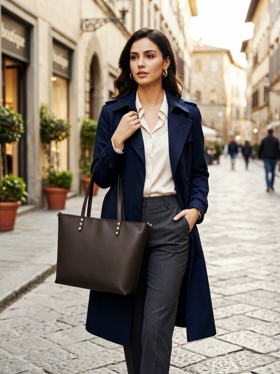 Borsa in vera pelle marrone, made Italy,molto capiente con manici ampi e tracolla,chiusura con zip,interno foderato con 3 scomparti centrale con zip e tasche laterali.misura H29 B15 L36 ampiezza manico 29cm Spedizione Gratuita Borsa in vera pelle marrone, made Italy,molto capiente con manici ampi e tracolla,chiusura con zip,interno foderato con 3 scomparti centrale con zip e tasche laterali.misura H29 B15 L36 ampiezza manico 29cm Spedizione Gratuita